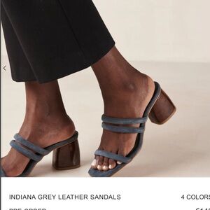 ALOHAS Deep Burgundy Leather Sandals